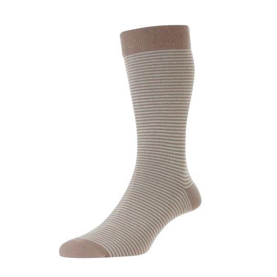Pantherella Barrington Jacquard Stripe Sock 535622