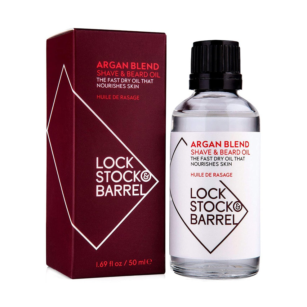 Lock Stock & Barrel Argan Blend Shave & Beard Oil 50ml